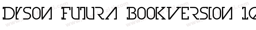 Dyson Futura BookVersion 1040字体转换